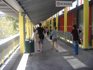 Thoroughfare front of Building K