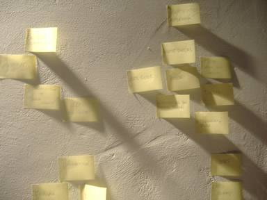 A Participatory Design exercise in progress